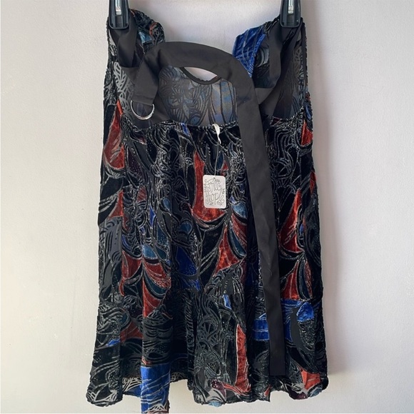 Free People Velvet Halter Tie Neck Tunic Top - Picture 6 of 9